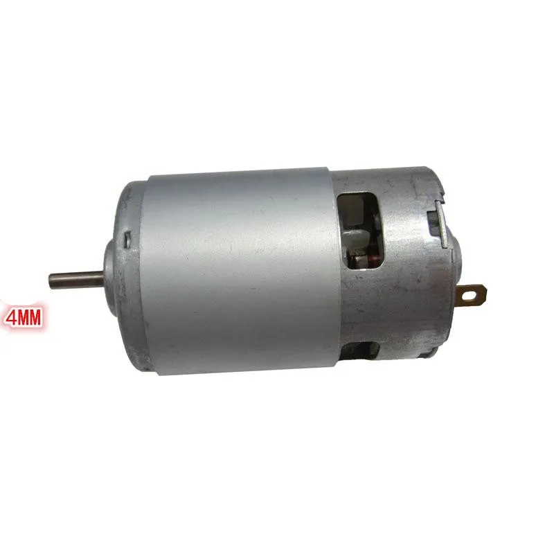 Электрическая дрель пила 775 двигатель постоянного тока 12V 24V 30V высокой мощности 80 Вт Магнитный съемник для жестких бирок для электронного отслеживания товара, угольные щетки двигателя вал диаметр 4 мм