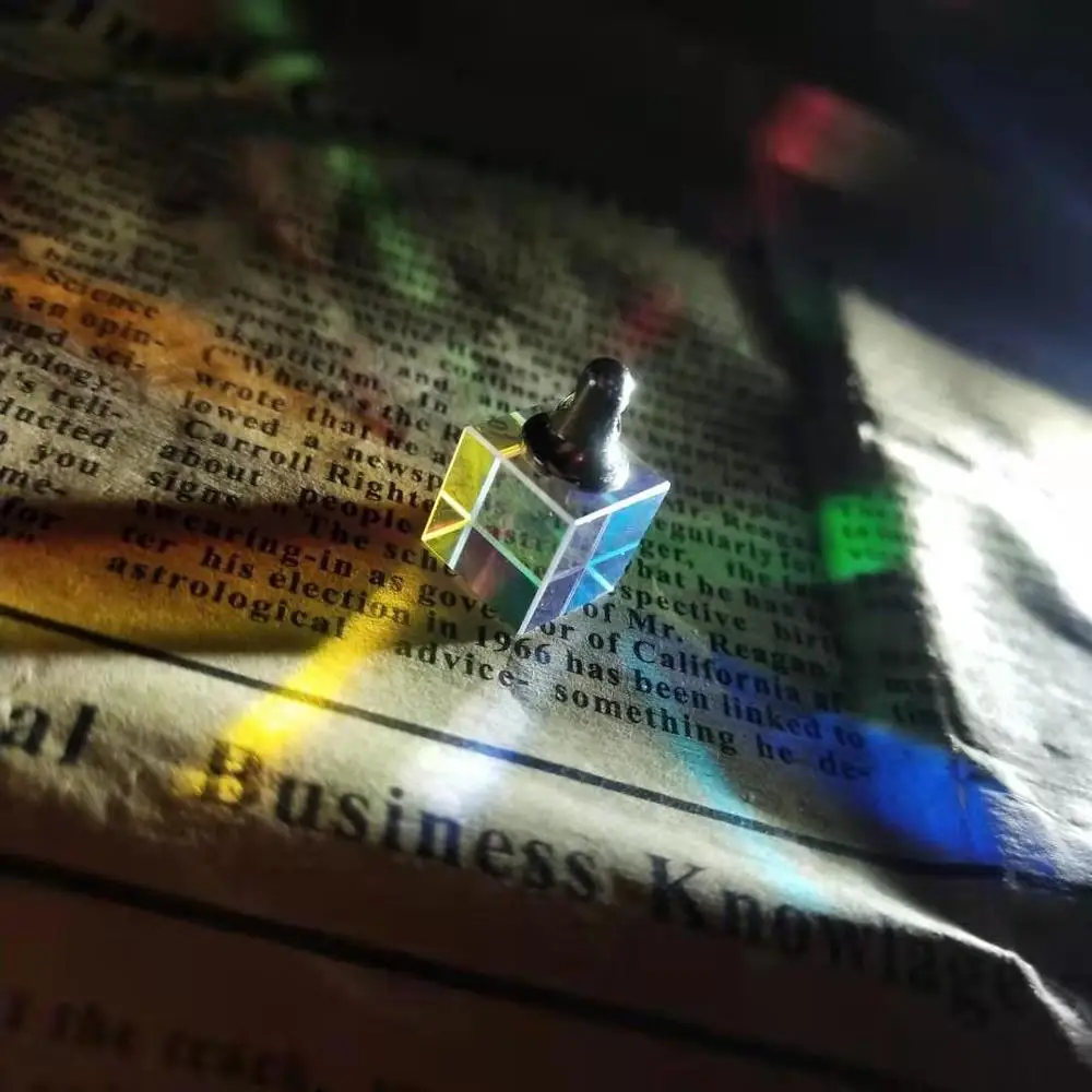 K9 оптическое стекло Шестигранная кубическая Призма светоотражающий цвет кулон