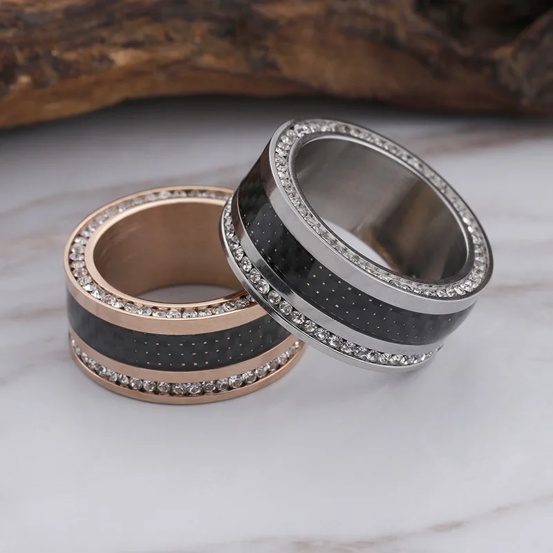 

Wholesale Beauty New Rings Accessories Jewel Ring Fashion Jewelry Lover Valentine Lovers Birthday Party Black Gifts Women