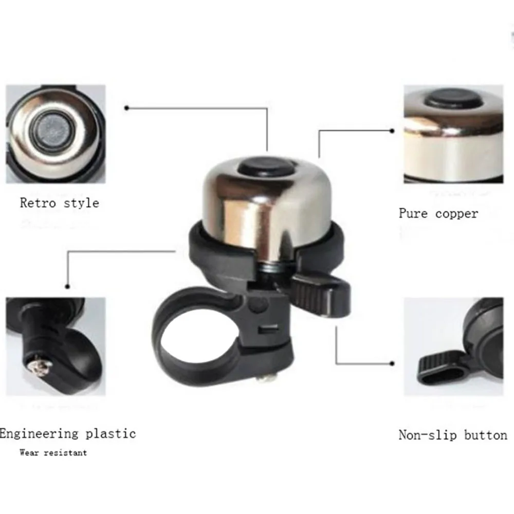

Metal Bicycle Bike Cycling Handlebar Bell Ring Horn Sound Alarm Loud Safety Bell Safety Riding Outdoor Bell Cycling Bells Ring