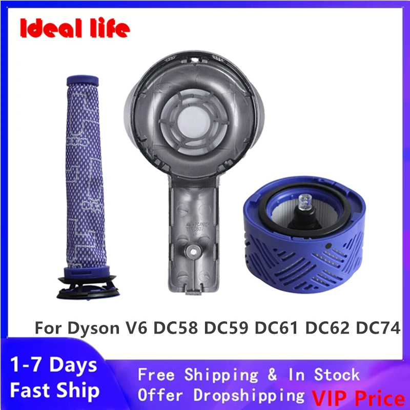Комплект фильтров для пылесоса Dyson V6 DC58 DC59 мотор задняя крышка передний фильтр