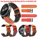 Ремешок кожаный для Garmin Fenix5X5X Plus6X Pro, сменный быстросъемный браслет для смарт-часов, 26 мм