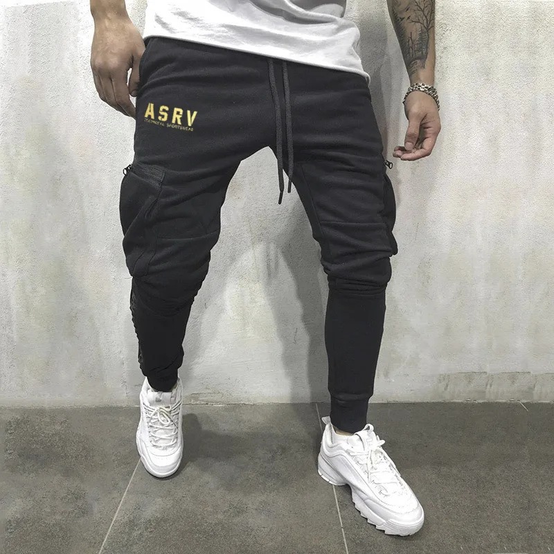 

Mens Hip Hop Cargo Pants Sreetwear Running Trousers Gym Sportswear Fashion Casual Harem Punk Patchwork Pants Joggers Sweatpants