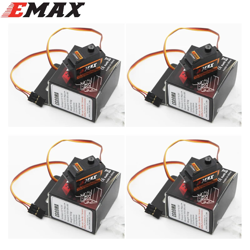 4 шт. 100% абсолютно новые оригинальные EMAX ES09MA металлические аналоговые