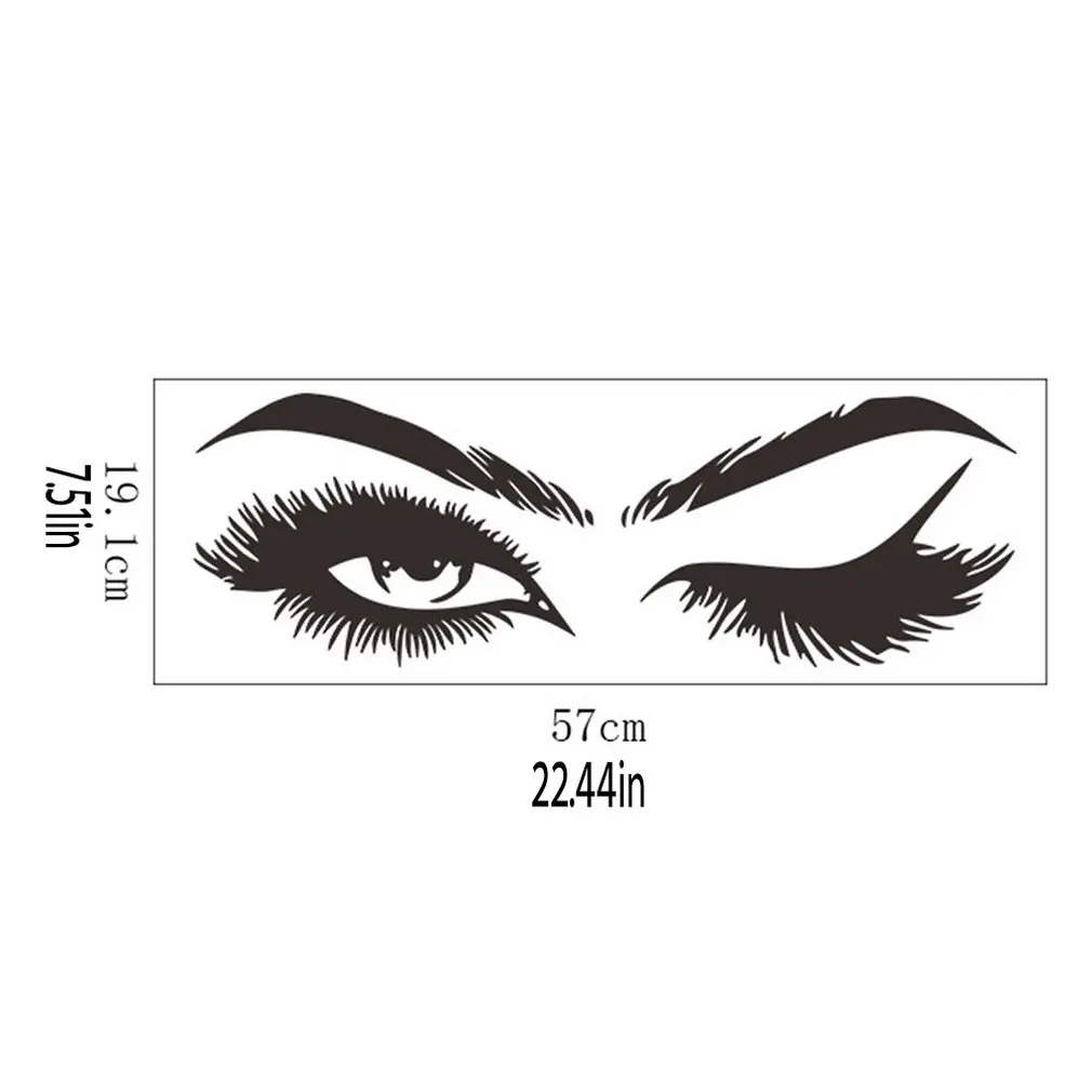

Personalized Decorative Wall Stickers Woman Beauty Eyes Bedroom Living Room Decoration Removable Stickers