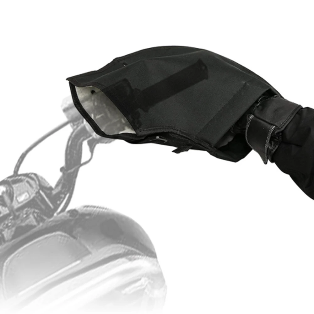

Winter Thermal Motorcycle Handlebar Gloves Windproof Waterproof Warm Motorbike Handle Bar Hand Cover Muffs For Winter