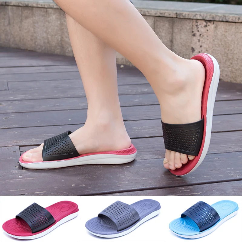 

Newbeads Men's Slippers Beach Slippers Men Outdoor Summer Flat Heel Casual Leisure Non-Slip Thick Bottom Slippers