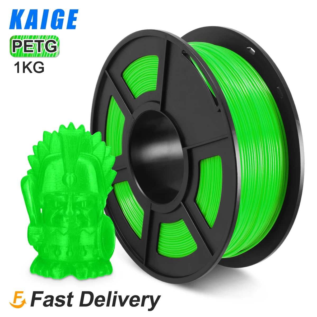

KAIGE 3D Printer Filament PETG 1.75mm 1KG DIY Printing With Bright Colors Good Toughness Bubbles Free Materials FDM 3D Printing