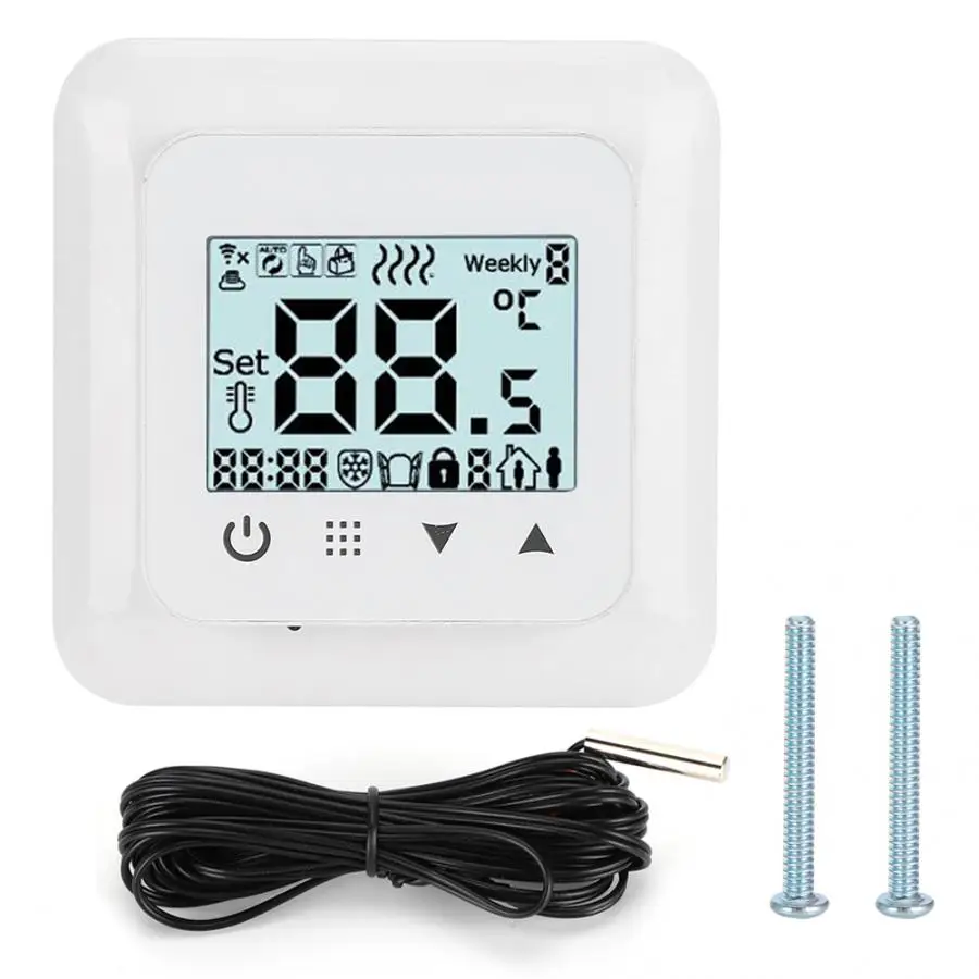 Домашний Интеллектуальный сенсорный экран термостат температурный контроллер