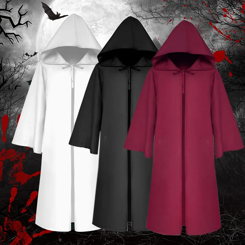 Накидка на Хэллоуин для взрослых и детей костюм косплея Унисекс На светлый
