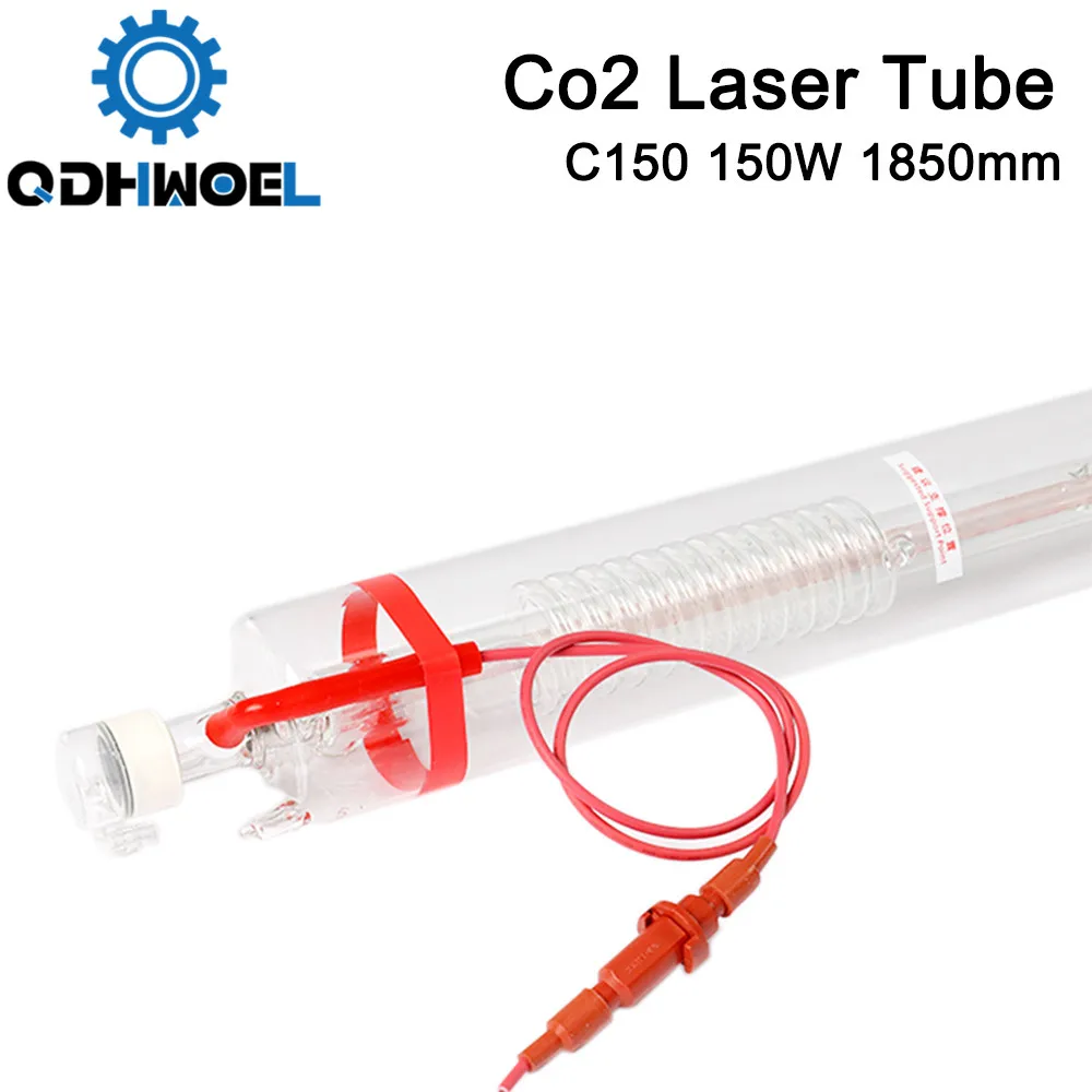 QDHWOEL SPT C150 1650 мм 130 Вт Co2 лазерная трубка для CO2 лазерной гравировки резки|Запчасти