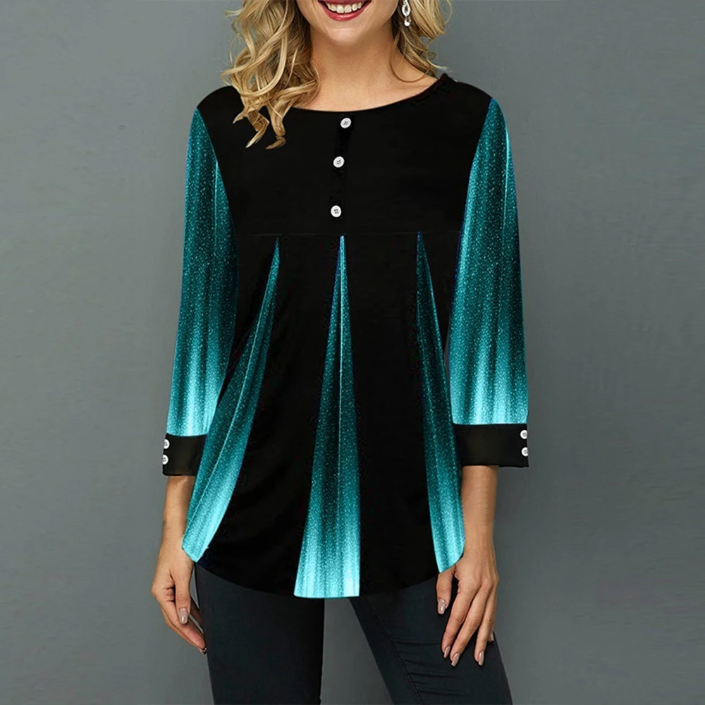 

2019 Spring Autumn Blouse Women T Shirts Casual O-Neck Floral Print T Shirt Female T Shirt Plus Size 5XL Pullovers Tops Tees