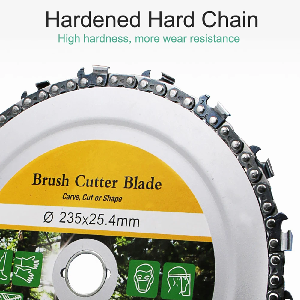 9 Inch 18 Teeth Chain Plate Angle Grinding Disc Wheel Wood Carving for Grinder Steel Woodwork Tools | Инструменты