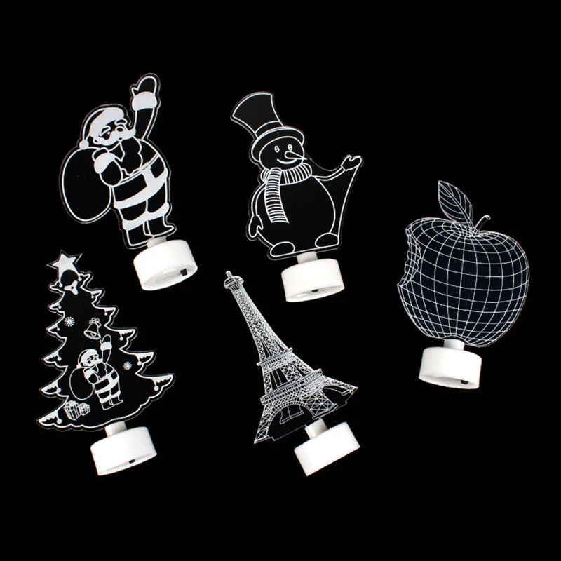 3D светодиодный светильник творческий Санта Клаус ночной Светильник s Новинка