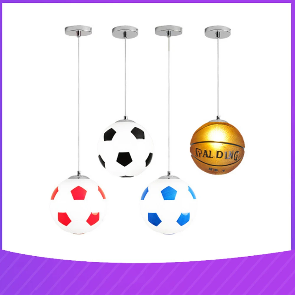 12W Баскетбольная /футбольная потолочная лампа для детской комнаты смешная лампа в форме мяча для освещения жилых помещений, пабов и гостиниц, декорирования, освещения D200мм.