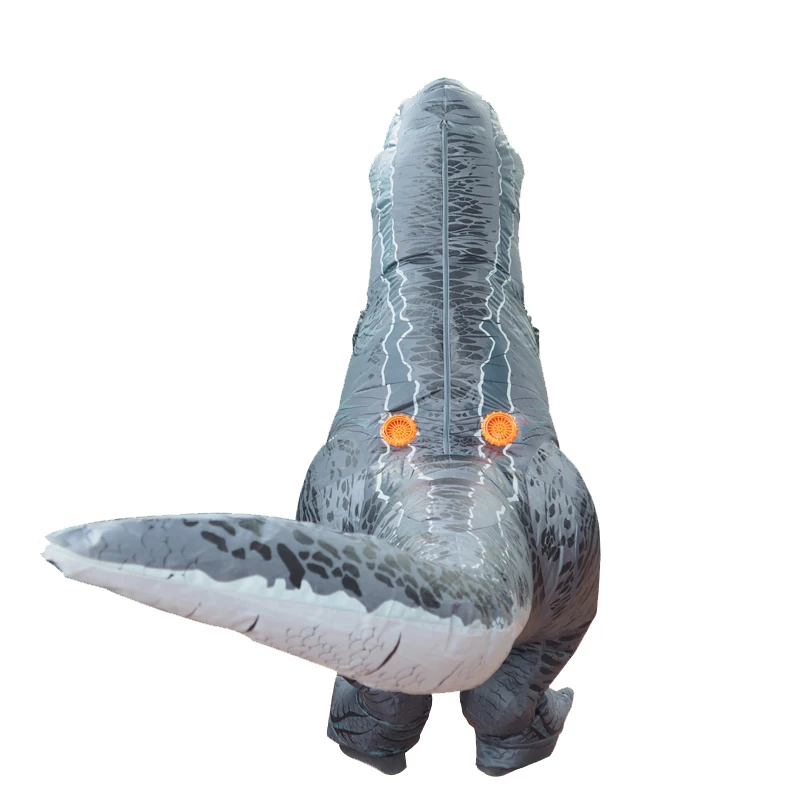 Мир Юрского периода 2 Велоцираптор Костюм надувной T REX динозавр костюм Хэллоуин Косплей Взрослый фантазия Раптор талисман костюм