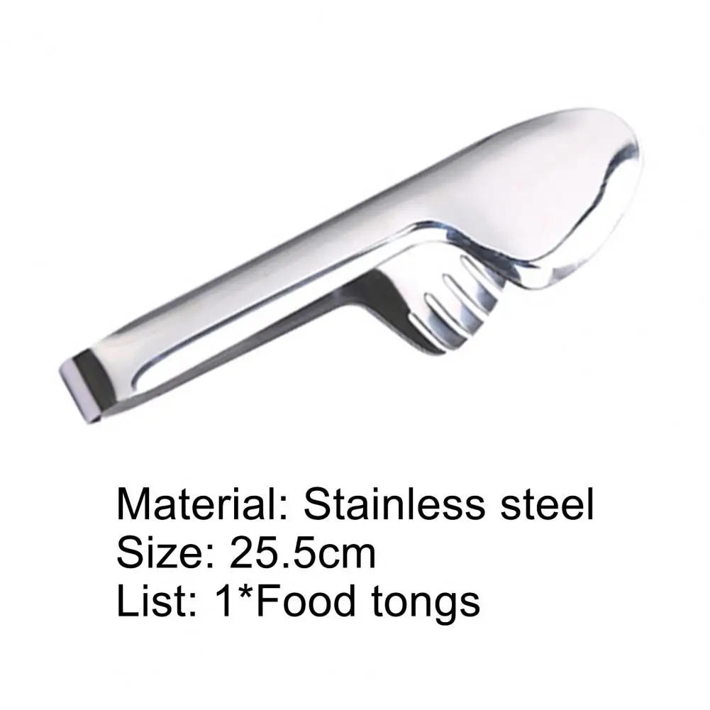 

Portable Food Clip Multi-use Heat-resistant Stainless Steel Cooking Rust-resistant Barbecue Clamp for Kitchen BBQ Supplies
