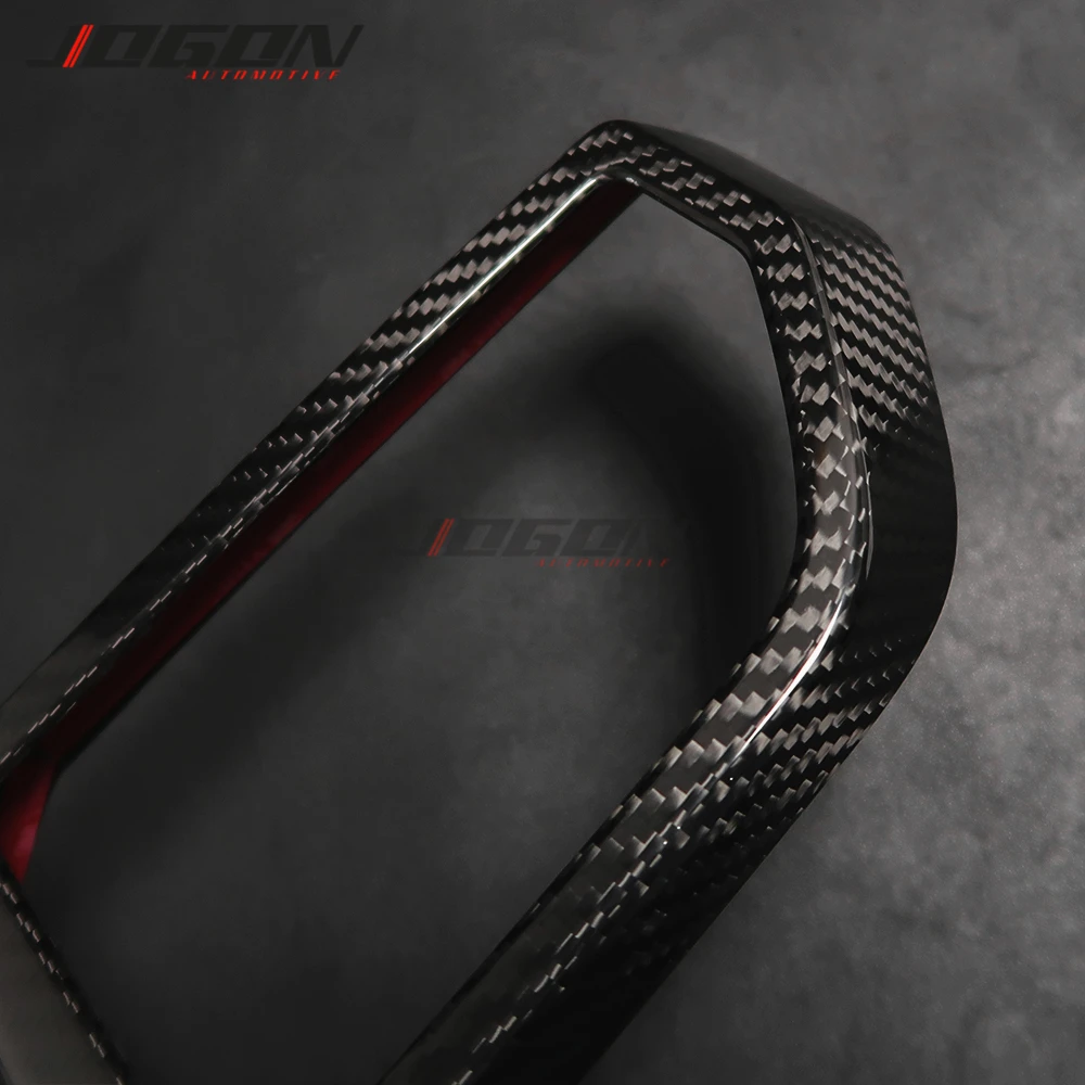 

2pcs Real Dry Carbon Fiber For Ford F150 F-150 Raptor 2017-2020 Car Accessories Centre Dashboard Side Air Vent Outlet Trim