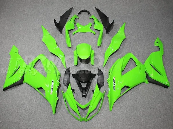 

New ABS Whole Fairings kit Fit for Kawasaki ZX6R 636 13 14 15 16 17 18 2013 2014 2015 2016 2017 2018 Bodywork set Green glossy