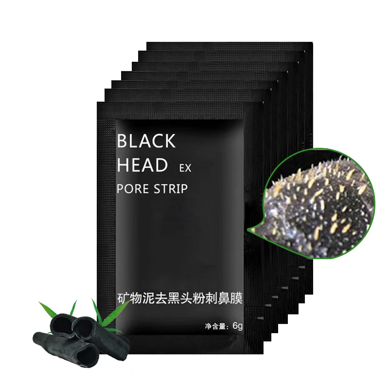 8 шт. уголь Черноголовых Удаления Лица глубокие маски Очищение грязевая