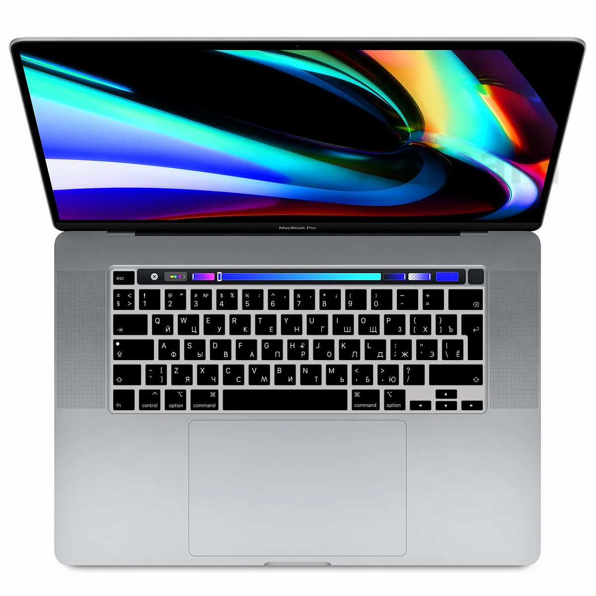 Мягкая силиконовая накладка на клавиатуру с русской раскладкой для Macbook Pro 13 2020 M1
