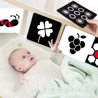 newborn baby black white flash card toy visual training cardboard preschool early learning educational infant cognitive toys