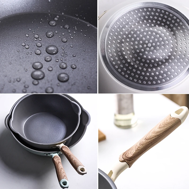 Толстая антипригарная сковорода без масляного дыма домашняя Сковорода с ручкой
