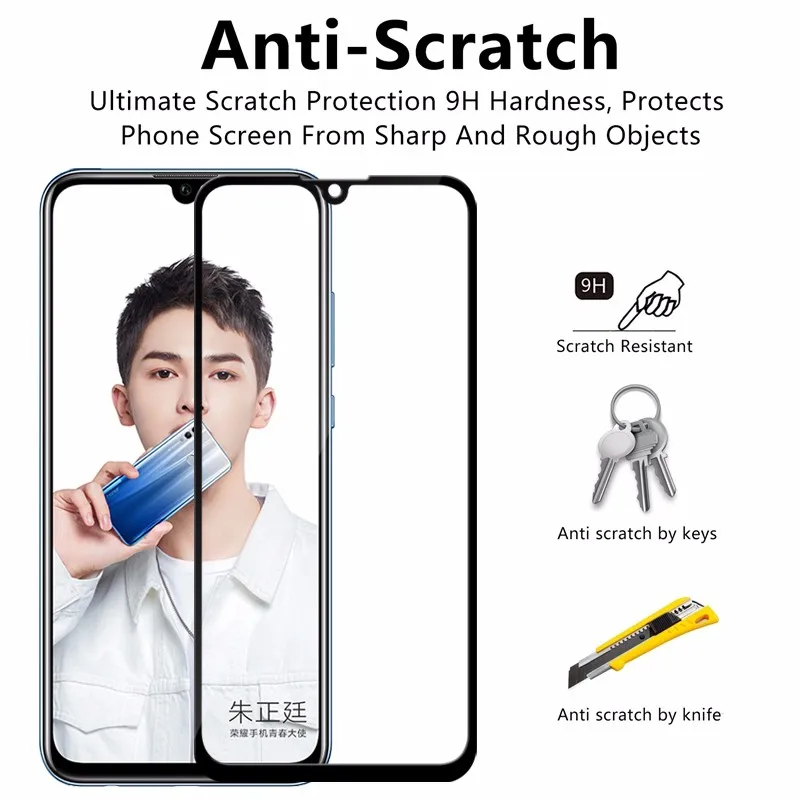 9D чехол из закаленного стекла для Huawei Honor 10i 9H полное покрытие honor 10 lite huawey i light honer10