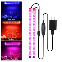 2 pcs 100w led grow light usb grow lamp strip full spectrum auto on off timer for seed plants flowers greenhouses indoor plant