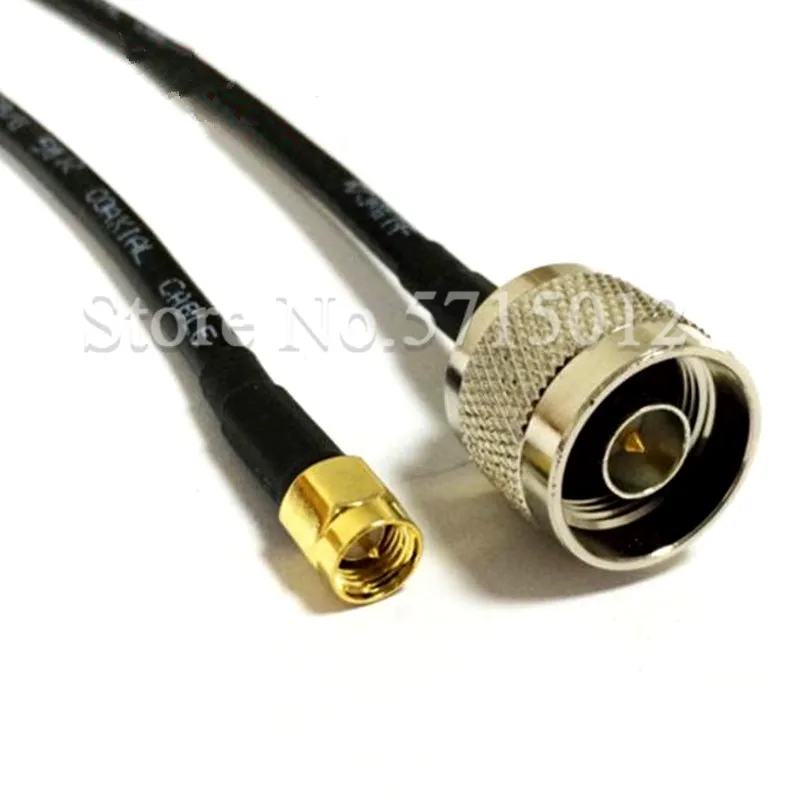 

1pcs Antenna Connection Wire NJ/SMAJ Male Head Connector Low Loss Pure Copper RG58 1m Adapter Extension Cable