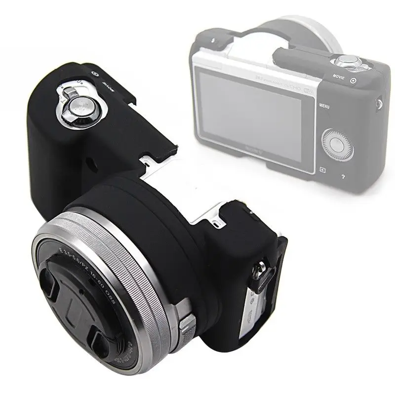 Чехол для Sony Alpha A5100 A5000 A6000 A6100 A6300 A6400 мягкий силиконовый резиновый чехол камеры
