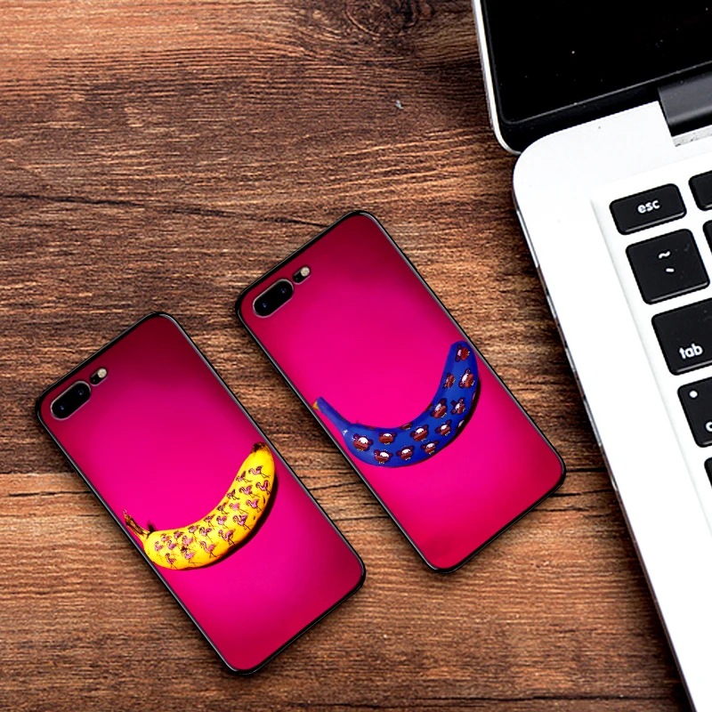 The Banana Graffiti For iPhone 6 6S 7 8 Plus X XS XR Max 5 5S TPU Soft Protector Phone Back Cover Case Shell | Мобильные телефоны и