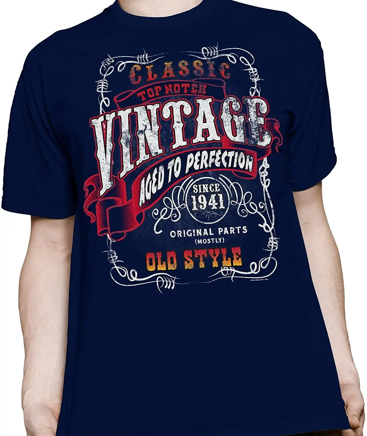 

Fashion Cool Men T shirt 80th Birthday Gift Shirt - Vintage 1941 Aged to Perfection - Stugis Women Funny print tshirt