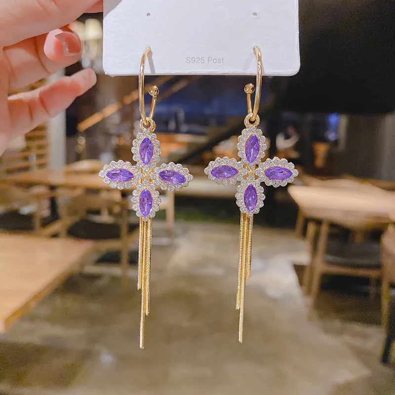 

Korean Golden Drop Earrings for Women 2021Trend Fashion Jewelry Vintage Geometric Gold Asymmetric Party Gift Stud Earrings