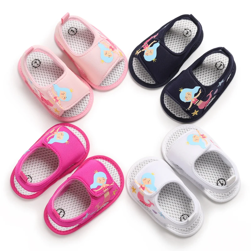 

Mermaid Soft-Soled Breathable Summer Sandals For 0-18 Months Baby Toddlers Are Cute And Comfortable