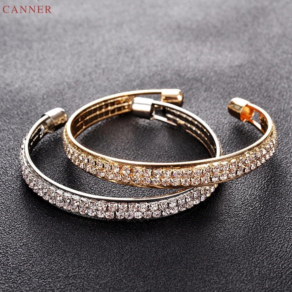 CANNER Роскошные кубического циркония Любовь Браслеты Браслет Золото Серебро Цвет