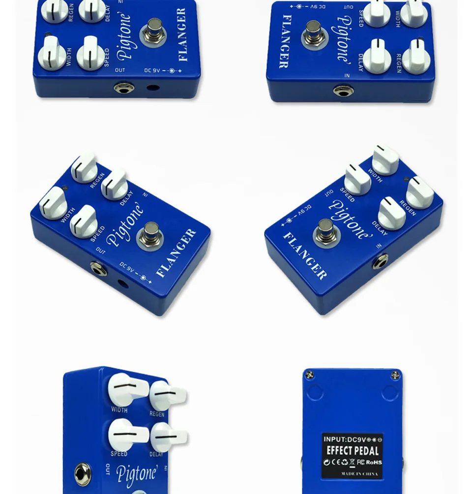Pigtone PP-16 flanger гитарный эффект педаль Акустическая Электрогитара аксессуары эффекты Педали настоящий обход