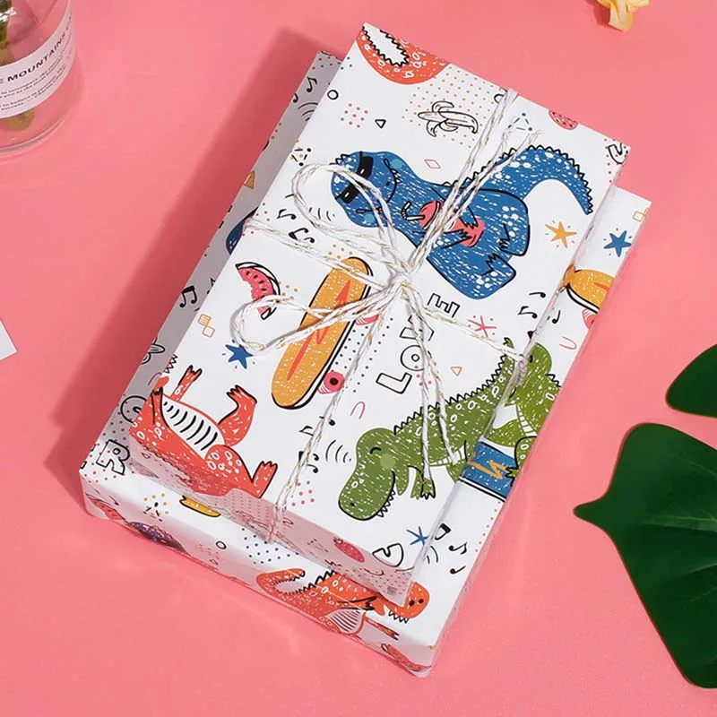 Крафт бумага детский Забавный подарок декоративная 50*70 см динозавр Русалка для