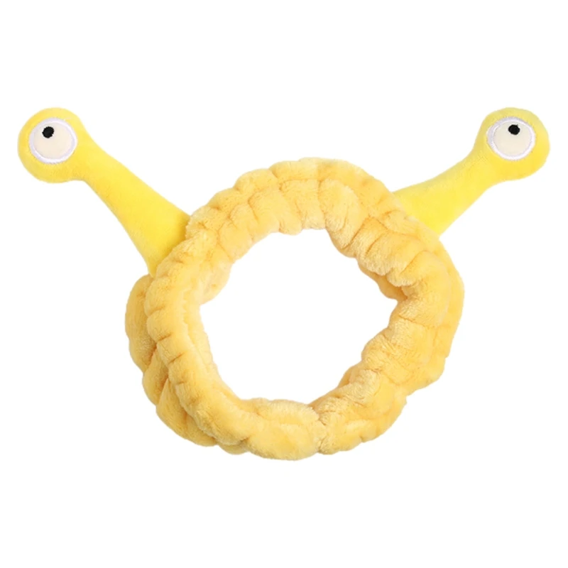 Для женщин девочек мыть плюшевой обложкой повязка на голову с принтом улиток