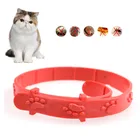 Новое ошейник для блох с защитой от клещей для домашних животных ошейник для блох регулируемый размер защита для собак и кошек резиновое ожерелье Удобные товары для питомцев