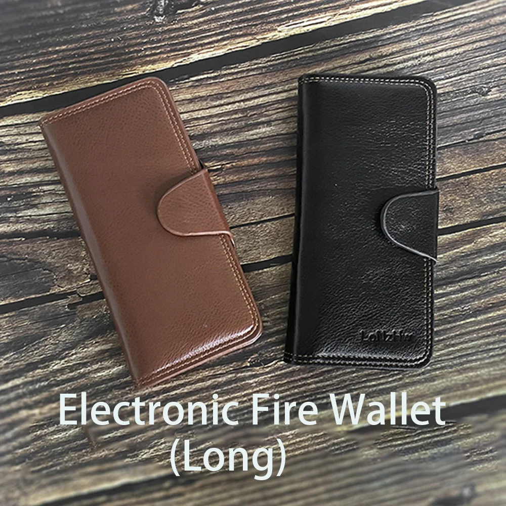 Electronic Fire Wallet (Long) Magic Ticks Stage Close Up Magia  Flame Fire Wallet Magica Mentalism Gimmick Props trucos de magia