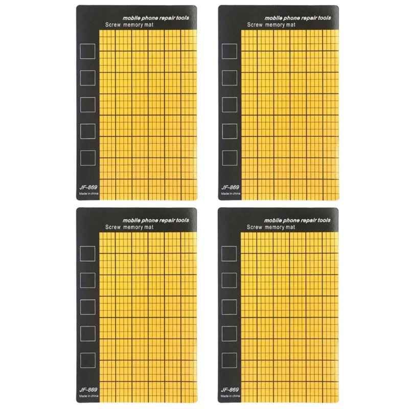 

4pcs Magnetic Screw Memory Mat Mini Chart Work Pad for Mobile Phone Repair Tool Y4QC