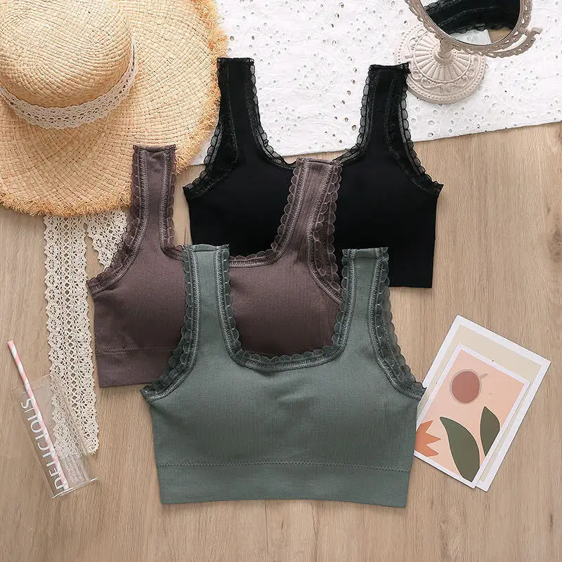 

Новинка, женское хлопковое нижнее белье, топы-трубы, сексуальный однотонный топ, модный Удобный бюстгальтер пуш-ап, женское Спортивное нижн...