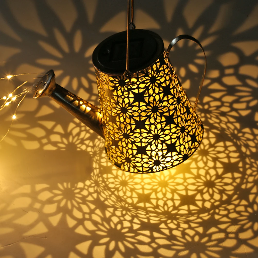 

Светодиодная лампа на солнечной батарее для душа, металлическая Водонепроницаемая потолочная лампа для воды, освещение для газона с декоро...