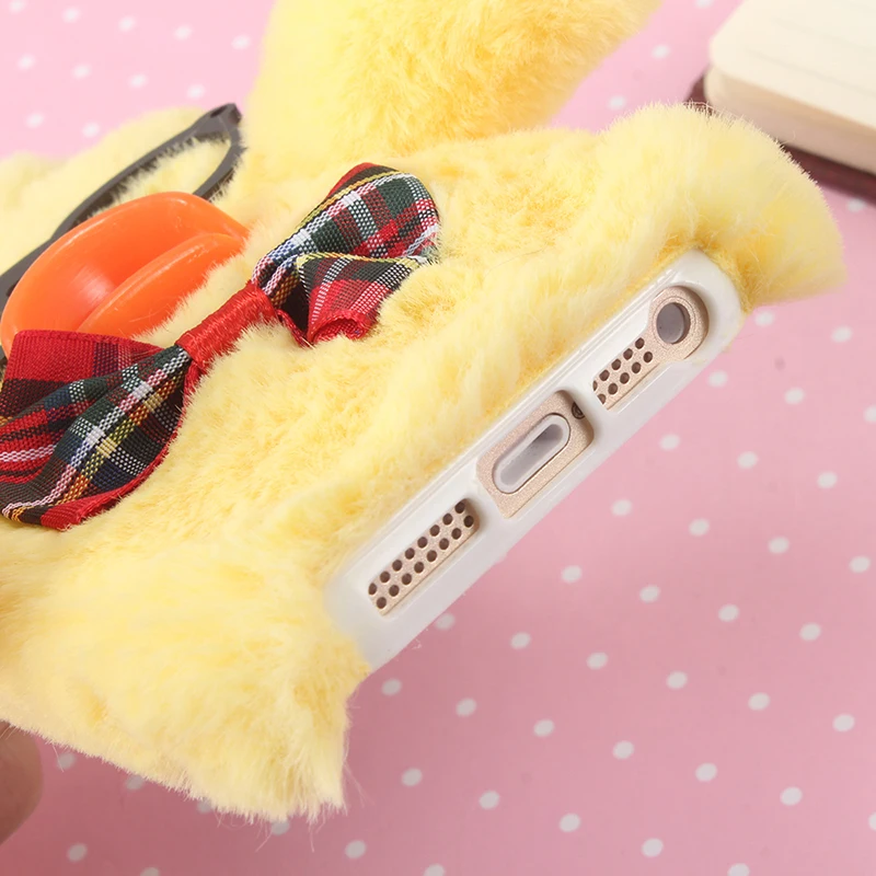 Модный мягкий пушистый чехол сделай сам в красивом стиле защитный для телефона