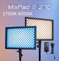 nanlite mixpad ii 27c rgb led light 2700k 6500k 36w panel light photography led lamp video studio shooting lighting for youtube