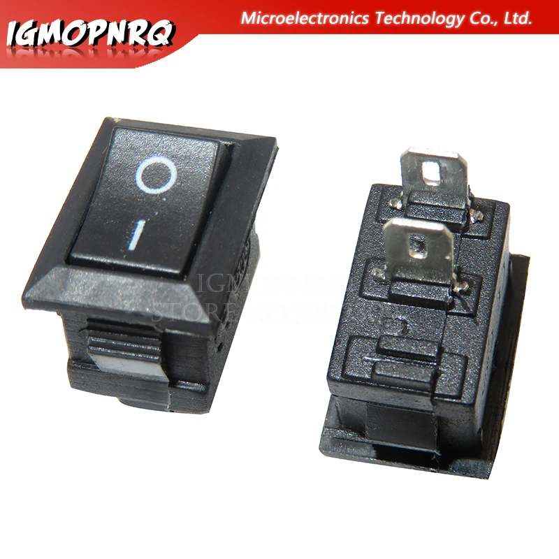 Фото Кнопочный переключатель 10x15 мм SPST 2Pin 3pin 3A 250V KCD11, 10 шт., кнопочный переключатель 10 мм * 15 мм, черный, красный и белый №2