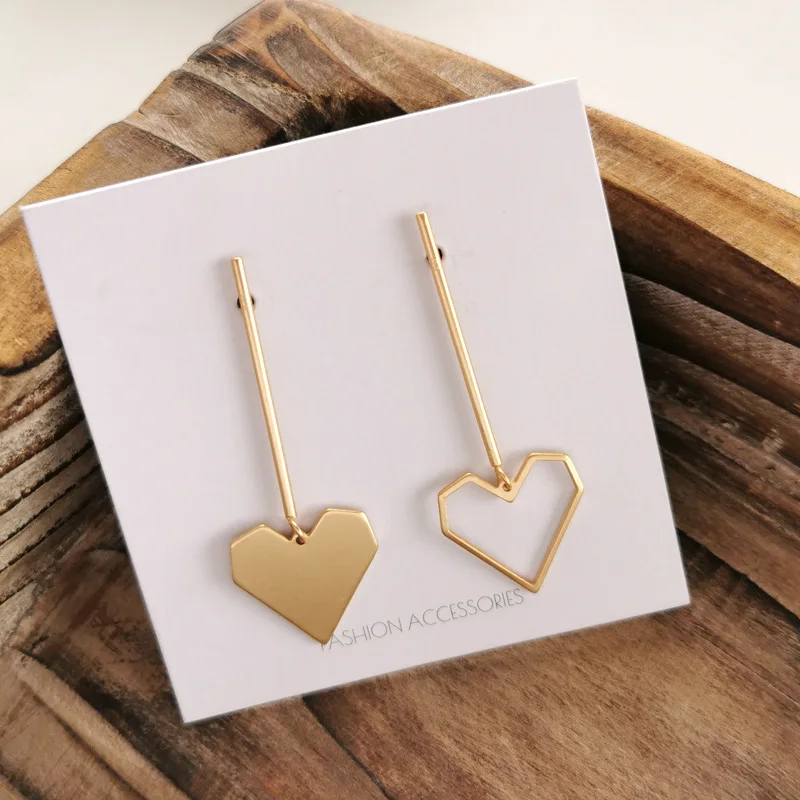 

Женские серьги с сердечками, модные длинные африканские серьги