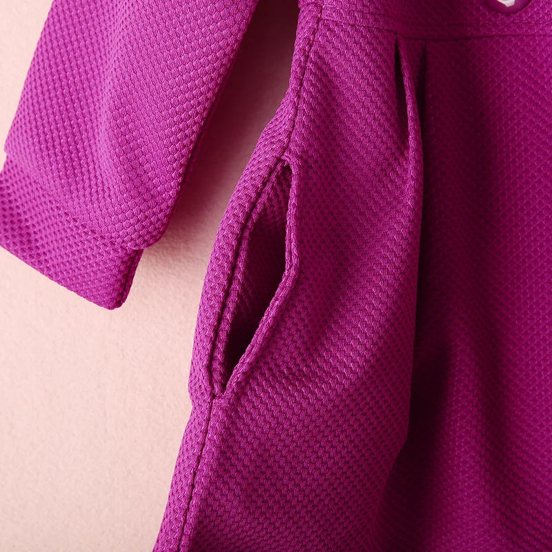 Куртка флисовая детская на осень/зиму с двубортным подолом розового и красного