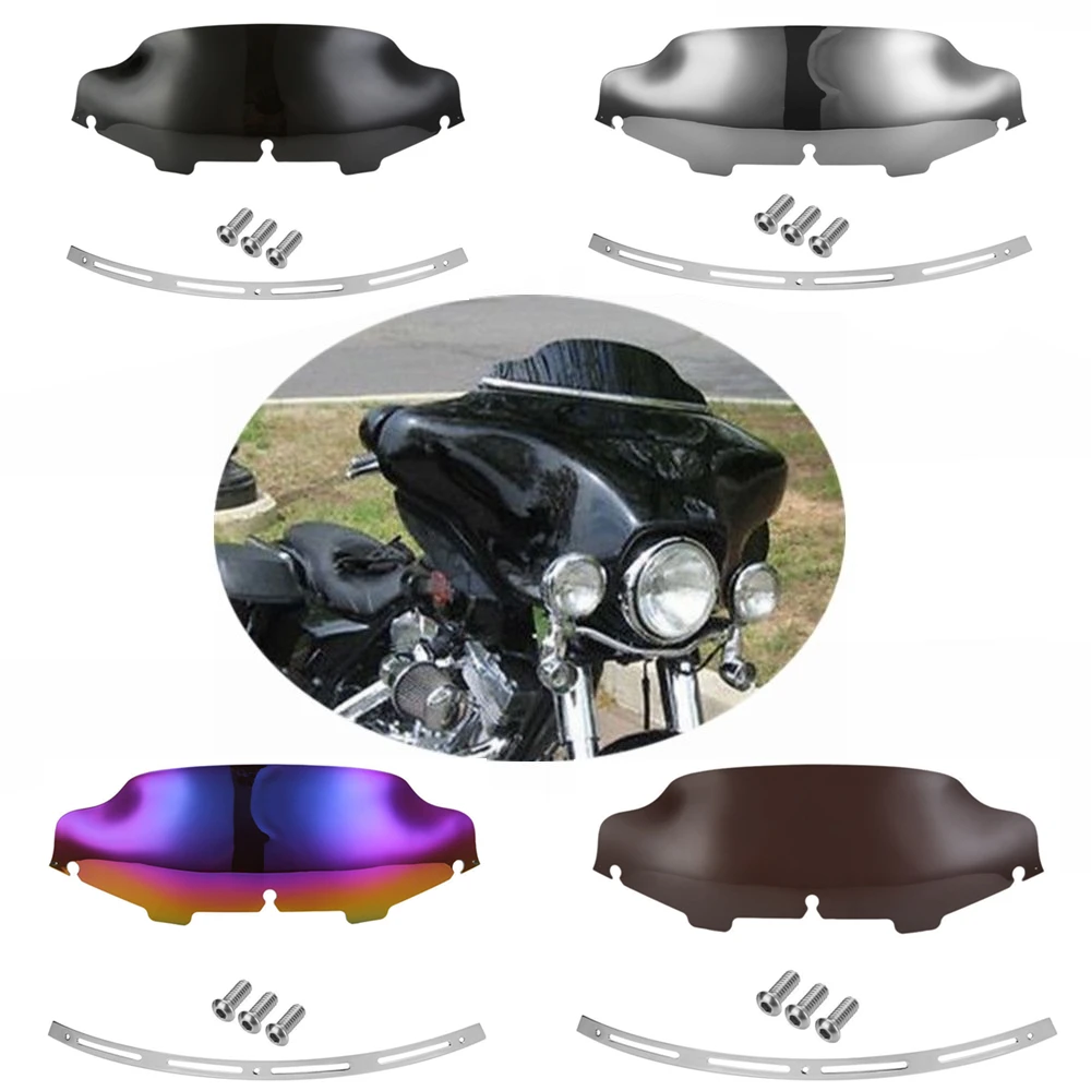 6 &quotволновое ветровое стекло + щелевая отделка в наличии для Harley FLHT FLHTC FLHX Touring